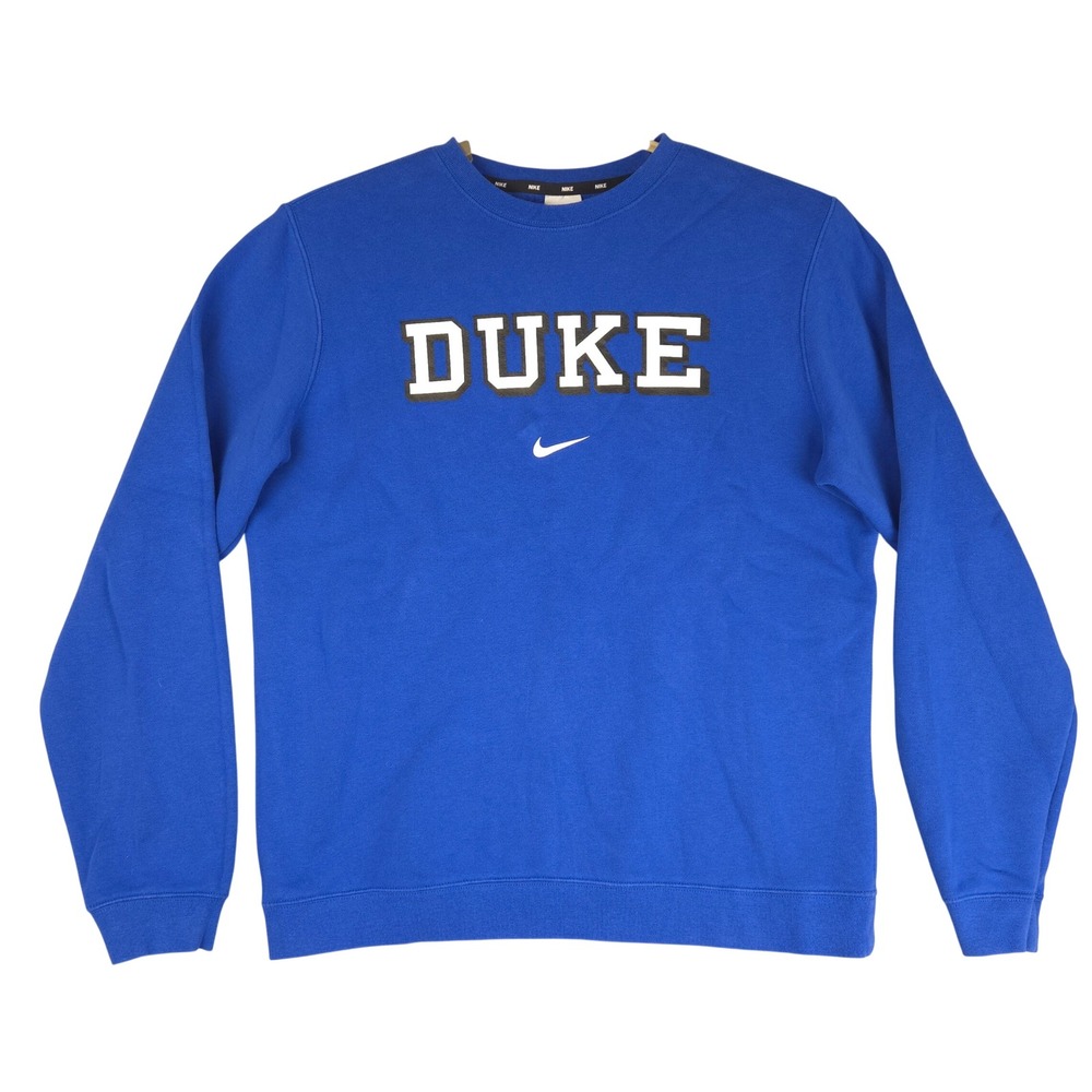 Nike Duke Blue Devils Crewneck Sweatshirt Royal Blue Mens Large BQ8492-480